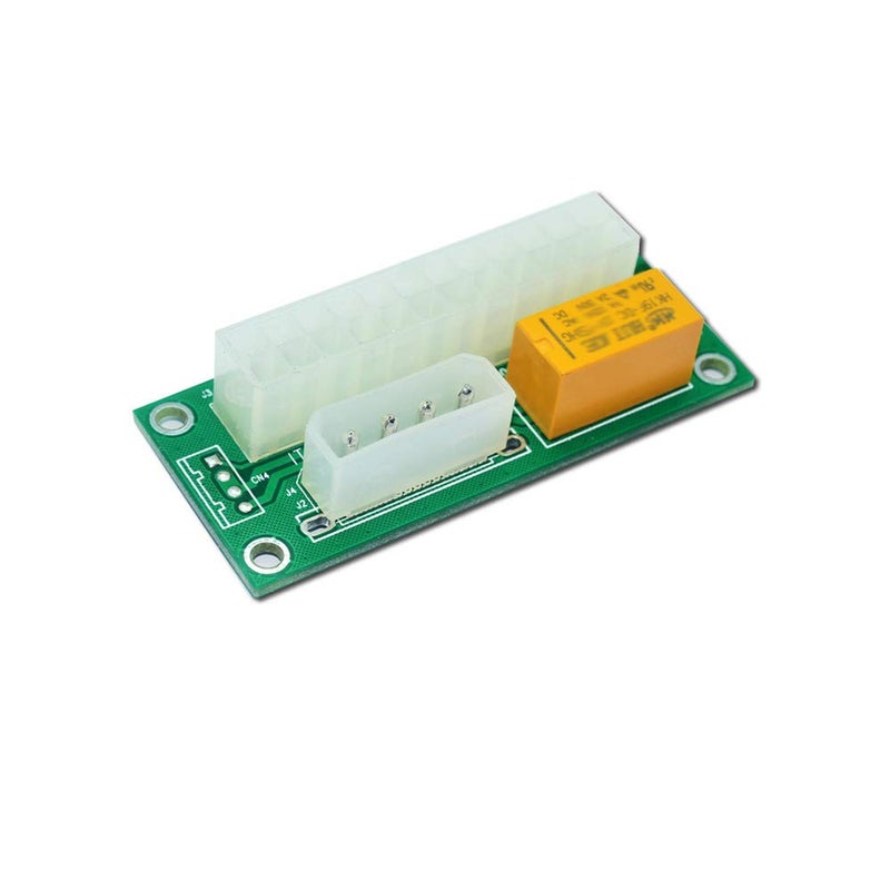 Thsion Dual PSU Connector Multiple Power Supply Adapter Sync Starter Dual Power Supply Connector Molex 4-Pin 2 Pack - Image 2